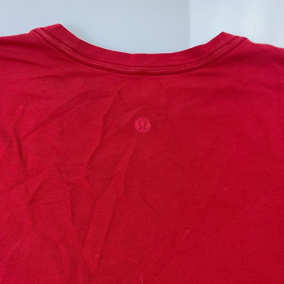 Lululemon Red Crewneck Shirt N248-26 - Picture 3 of 5